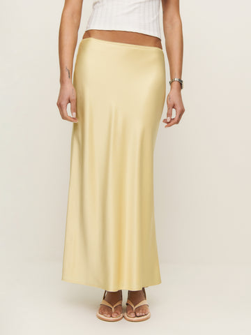 petites layla satin skirt