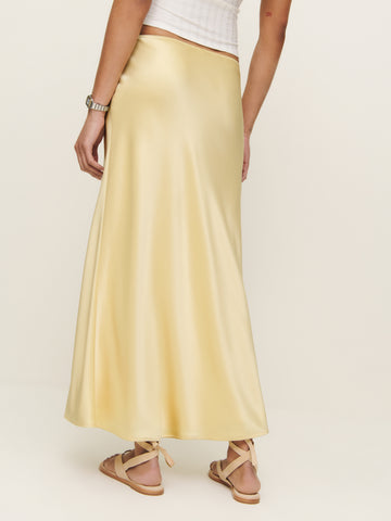 petites layla satin skirt