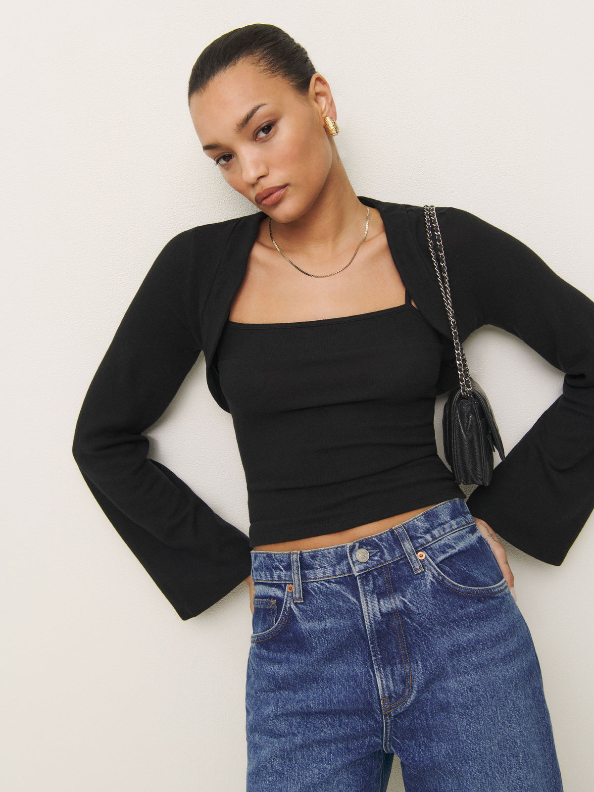 chloe knit shrug set