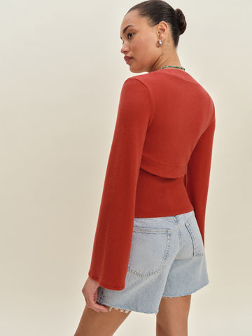 chloe knit shrug set