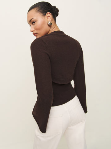 chloe knit shrug set