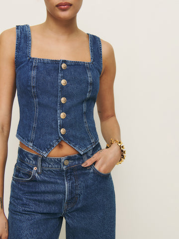 bo denim top