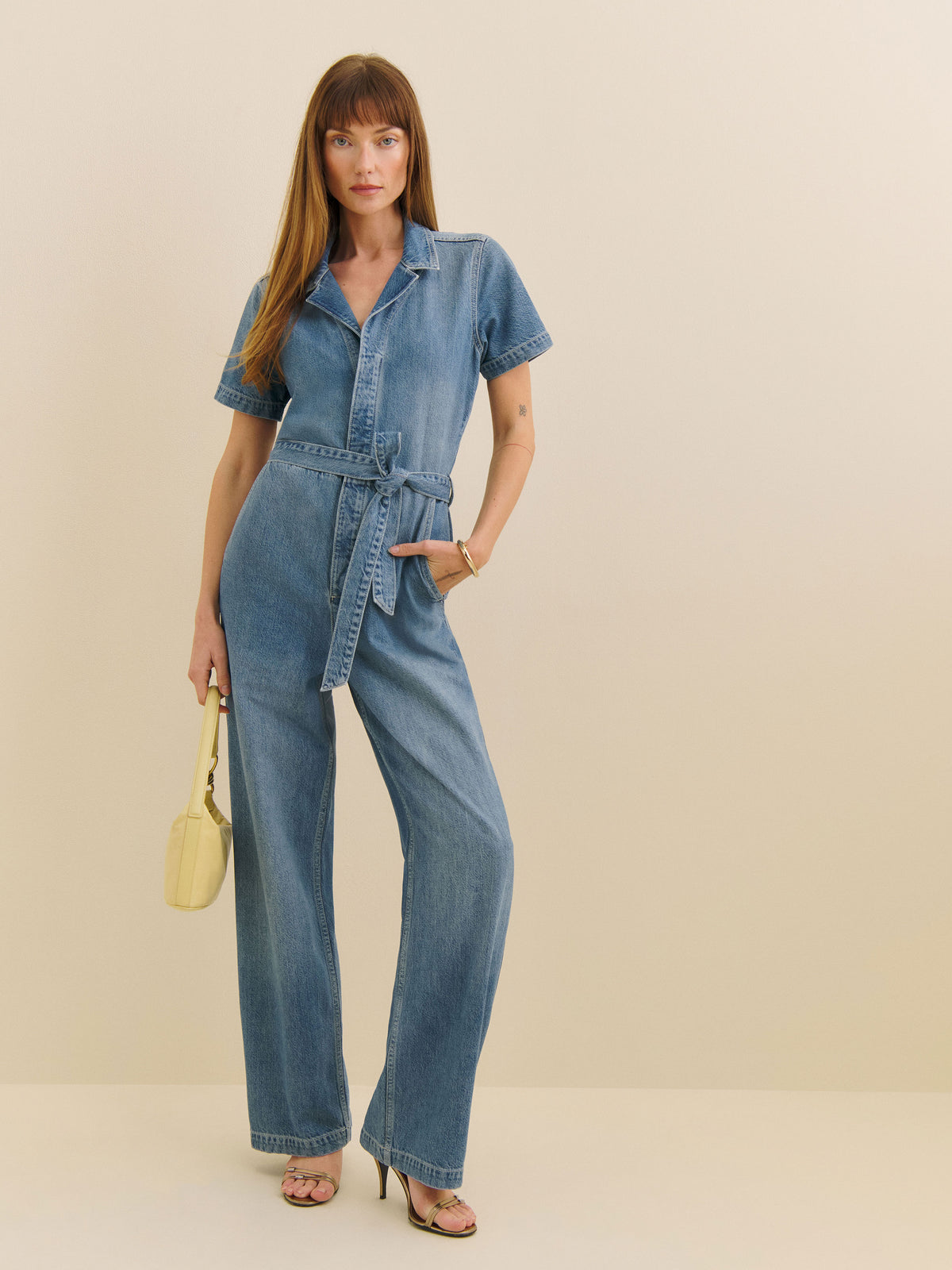 graham lived-in denim jumpsuit