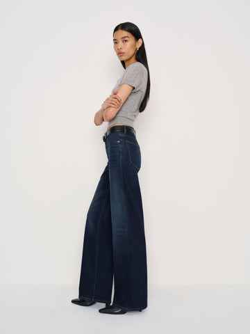 greta super stretch low rise wide leg jeans