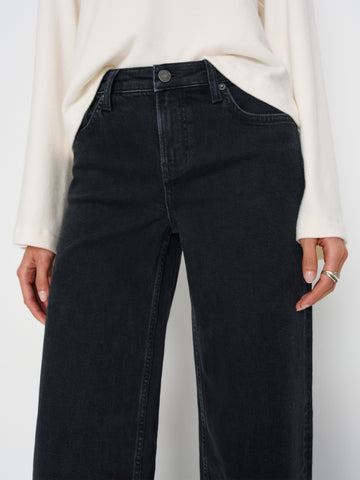 greta super stretch low rise wide leg jeans