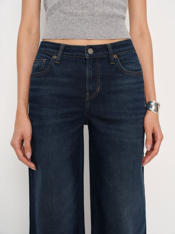 greta super stretch low rise wide leg jeans