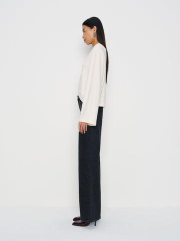 greta super stretch low rise wide leg jeans