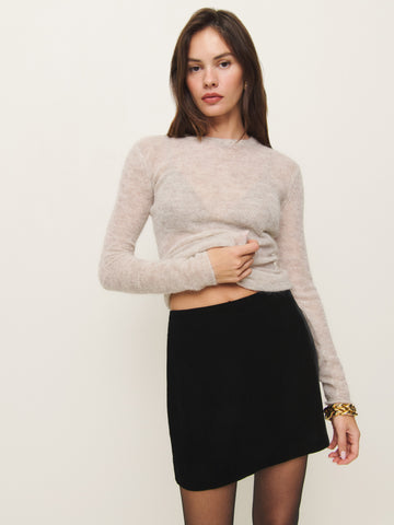 veranda velvet skirt