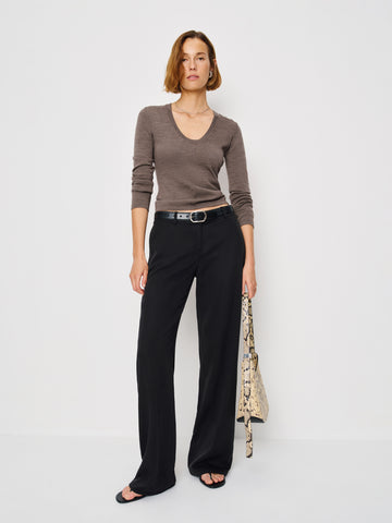 benji regenerative merino scoop neck