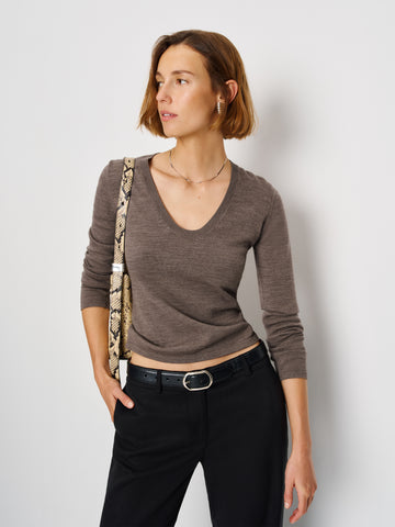 benji regenerative merino scoop neck