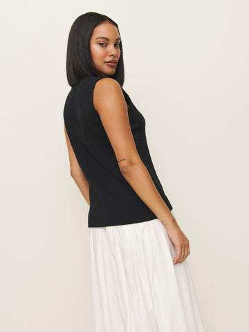 linden cotton sweater vest