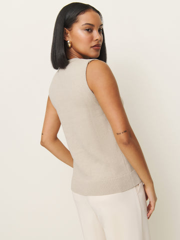 linden cotton sweater vest