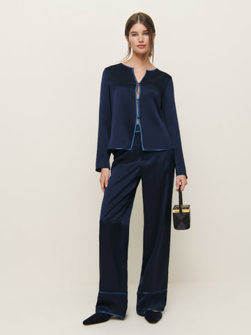 eloise silk two piece