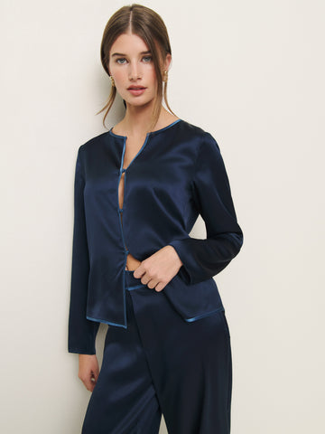 eloise silk two piece