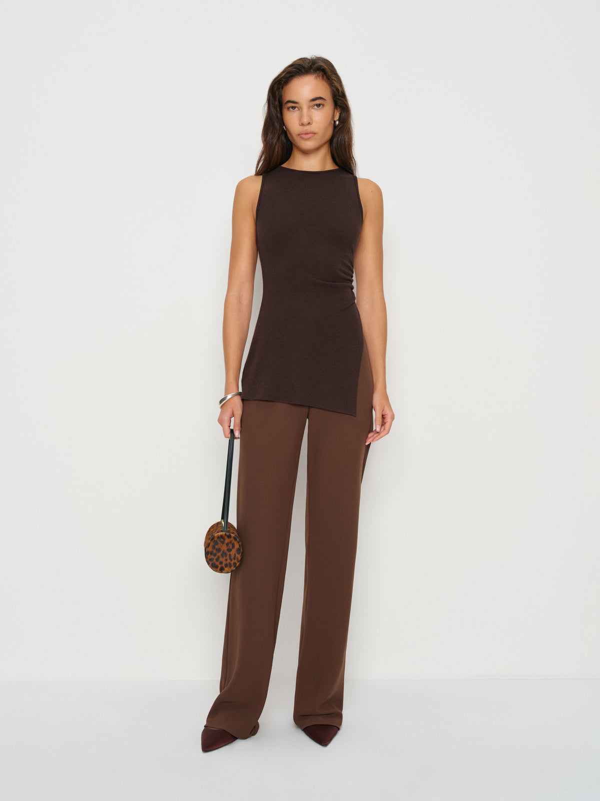 gale mid rise bias pant