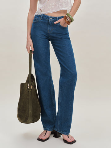 charlee low rise straight leg jeans