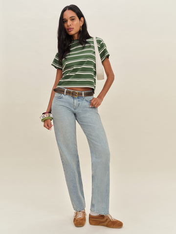charlee low rise straight leg jeans