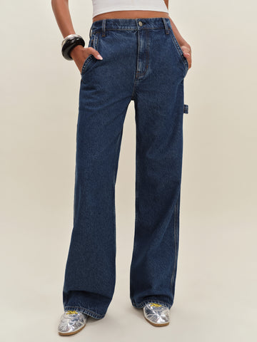 diego mid rise baggy utility jeans