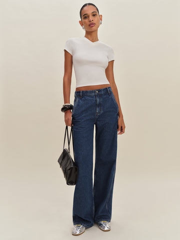 diego mid rise baggy utility jeans
