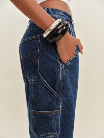 diego mid rise baggy utility jeans