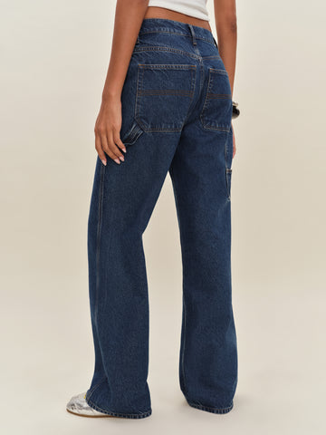 diego mid rise baggy utility jeans