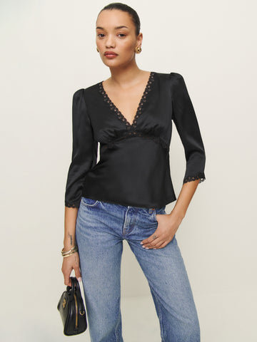ellery silk top