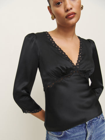ellery silk top