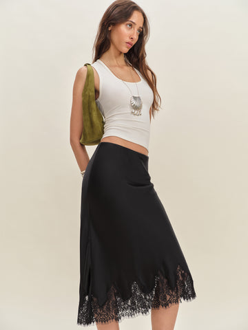 carolina silk skirt