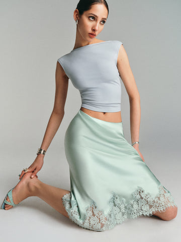 carolina silk skirt