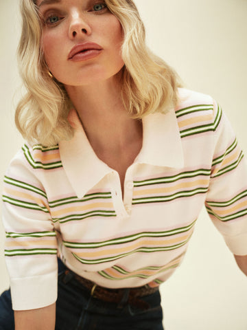 campbell cotton polo sweater