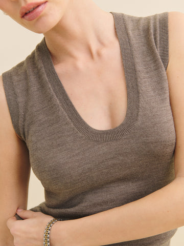 marta regenerative merino sweater tank