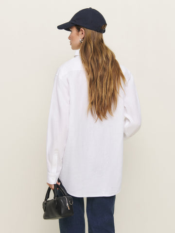 eli oversized linen shirt