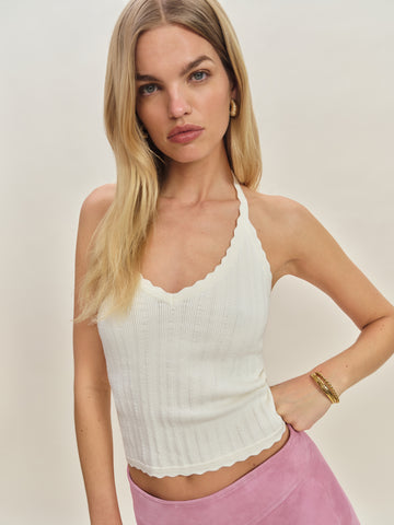 christina cotton sweater tank