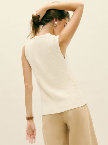 faye cotton sweater vest