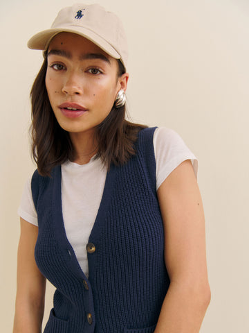 faye cotton sweater vest