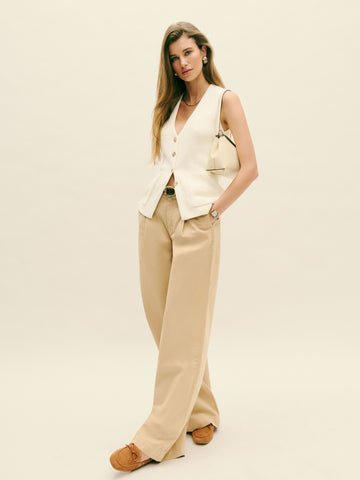 faye cotton sweater vest