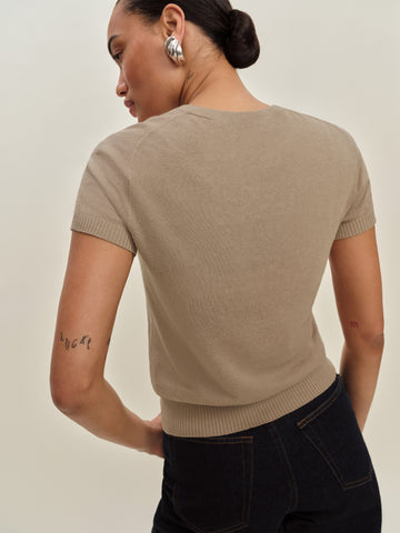 aviva linen cotton crew