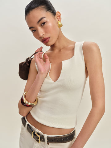 rylie cotton sweater tank