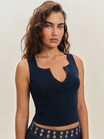 rylie cotton sweater tank