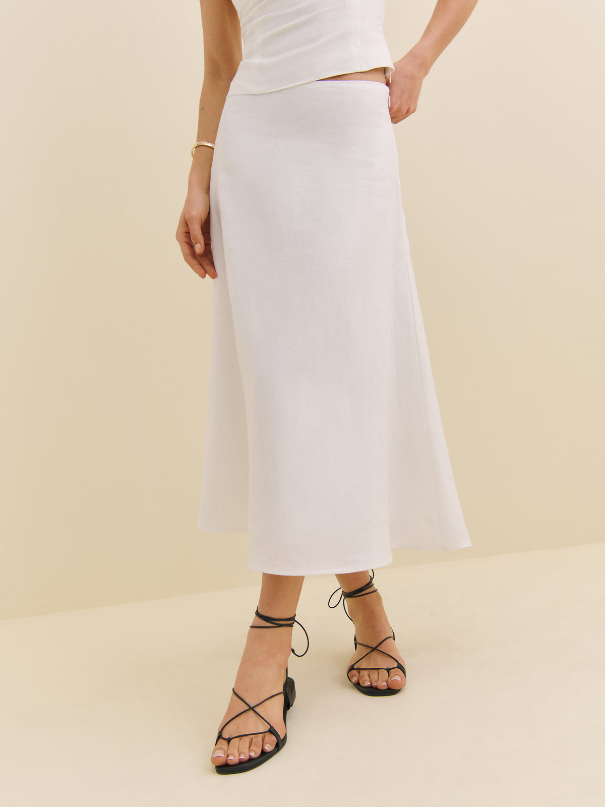 ivy linen skirt