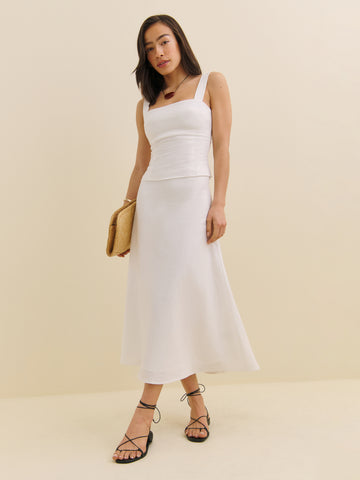 ivy linen skirt