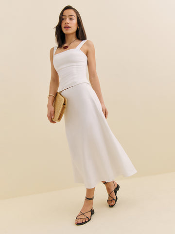 ivy linen skirt