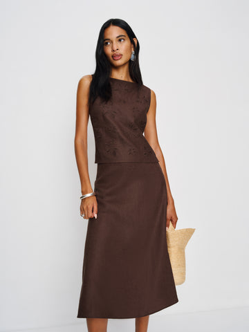 ivy linen skirt