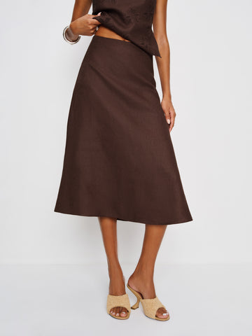 ivy linen skirt
