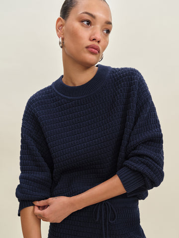 collie oversized cotton crew