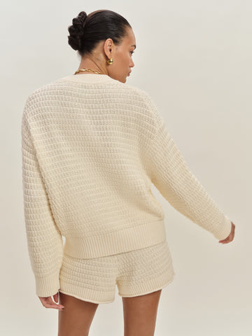 collie oversized cotton crew