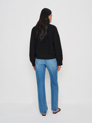 collie oversized cotton crew