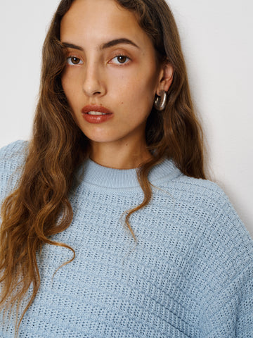 collie oversized cotton crew