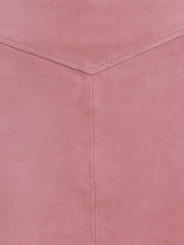 layla low waist suede skirt