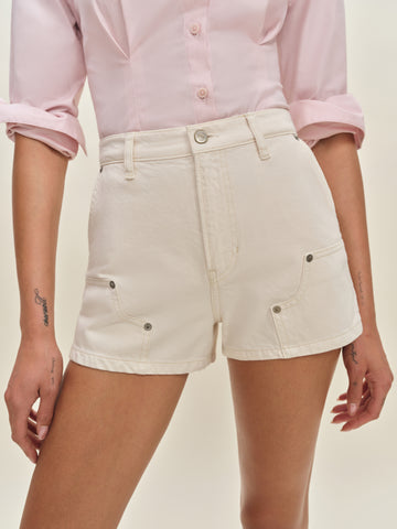 blake high rise 3” utility jean shorts